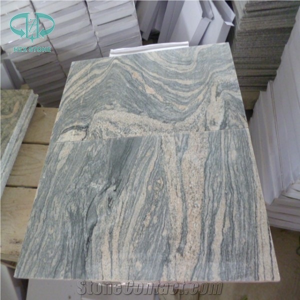 Silver Waves Granite Wall Tiles, China Juparana Floor Tile, Desert Gold Granite Tiles, Desert Flower