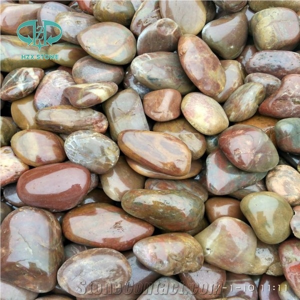 Wide Color Range White Black Beige Yellow Red Green Pebble Stone,River Stone,Polished,Unpolished,Decorative Stone in Landscaping,Garden,Walkway