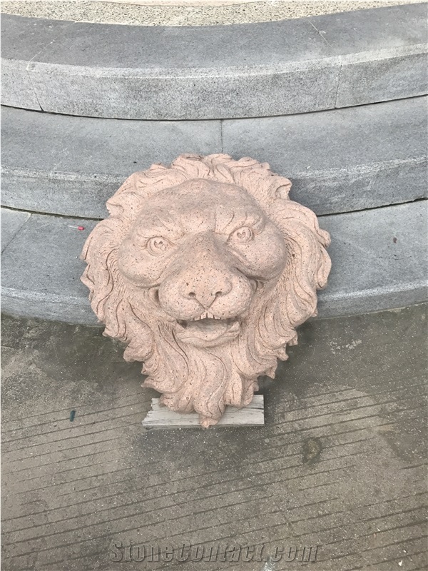 3d Sculptural Decoration Stone Wall Art Relief Panel,Marble Tiger Head Sculptured Art Work