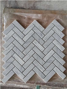 Bianco Carrara Cd Herringbone Mosaic Tile for Walling Bianco Carrara Cd Herringbone Mosaic Tile for Walling