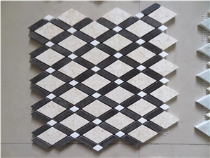 Bianco Carrara Cd Herringbone Mosaic Tile for Walling