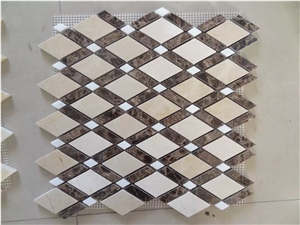 Bianco Carrara Cd Herringbone Mosaic Tile for Walling