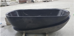 Black Honed and Natural Surface Finished Bathtub,Solid Natural Stone Bathtub Black Honed and Natural Surface Finished Bathtub,Solid Natural Stone Bathtub