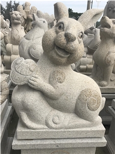 China White Granite Rabbit Sculpture,Chinese Zodiac Animals Statue,Outdoor Handcarved Animals Sculpture China White Granite Rabbit Sculpture,Chinese Zodiac Animals Statue,Outdoor Handcarved Animals Sculpture