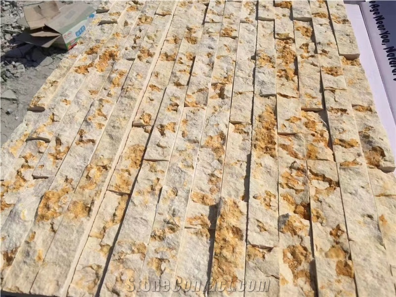 Egyptian Beige Brick Mosaic Tile Split Finish Mosaic Tile for Walling