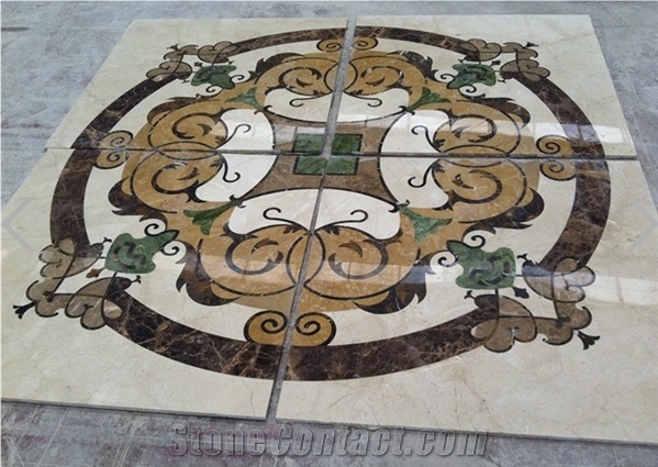 Floor Medallion Waterjet Mosaic Medallion