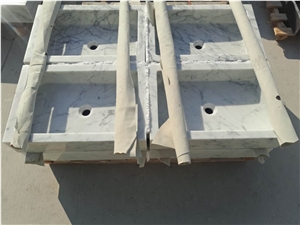 Marble Carrara Farm Sink Carrara Cd Vessel Sink for Bathroom