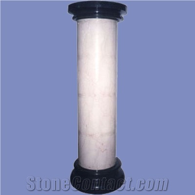 Marble Column & Sculptured Roman Columns
