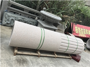 Pink Granite Column,Classic Style Outdoor Stone Column,Garden Solid Granite Pedestal Column Pink Granite Column,Classic Style Outdoor Stone Column,Garden Solid Granite Pedestal Column