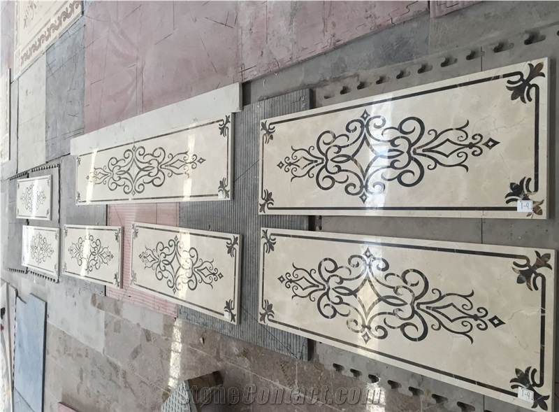 Square Marble Mosaic Pattern Decoration