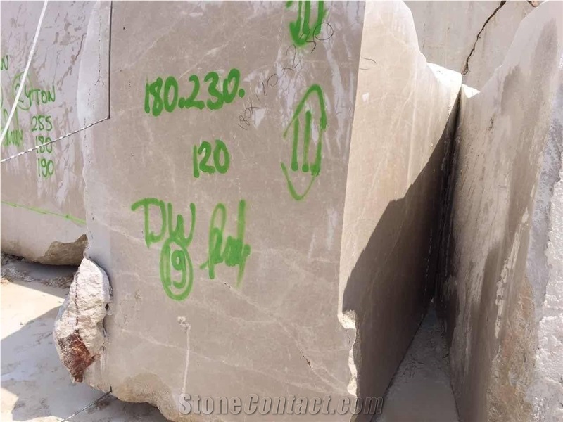 Crema Victoran Beige Marble Blocks, Beige Marble Block Turkey, Da Vinci Beige Marble Raw Block