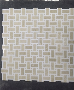 Good Quality Mix Color White Weave Mosaic Tile for Europe Style Good Quality Mix Color White Weave Mosaic Tile for Europe Style