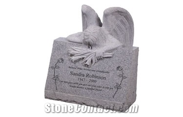 Angle Style Slant Headstone G633 Granite Monument
