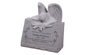 Angle Style Slant Headstone G633 Granite Monument