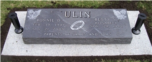 Black Granite Slant Headstones