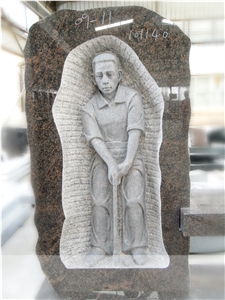 Brown Granite Memorial Sculptures Monuments