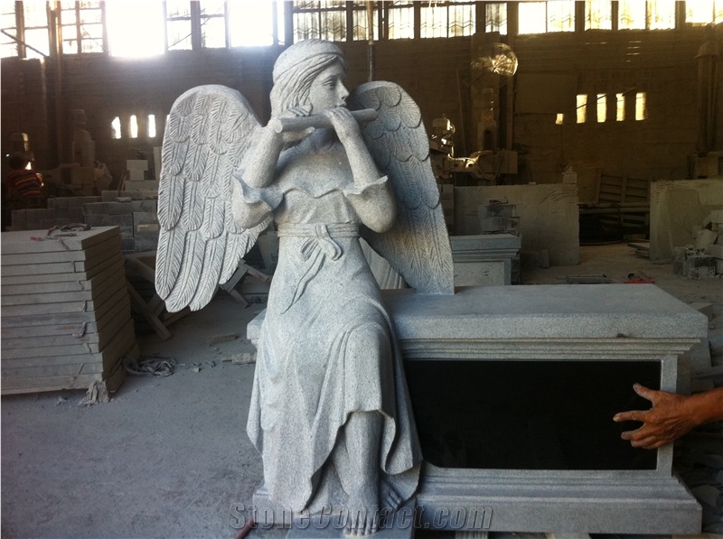 Custom Monument American Style Angel Monument Tombstone