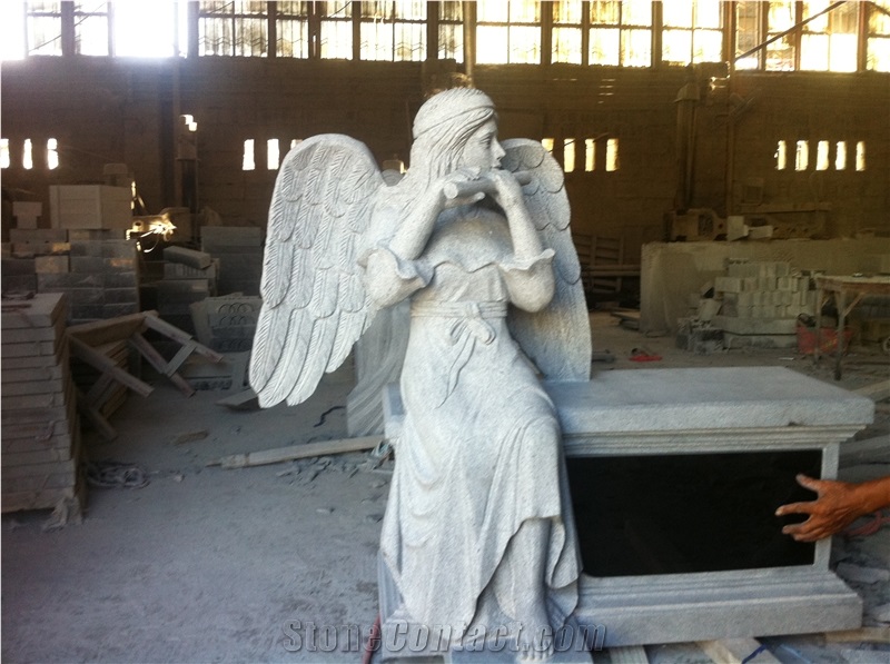 Custom Monument American Style Angel Monument Tombstone