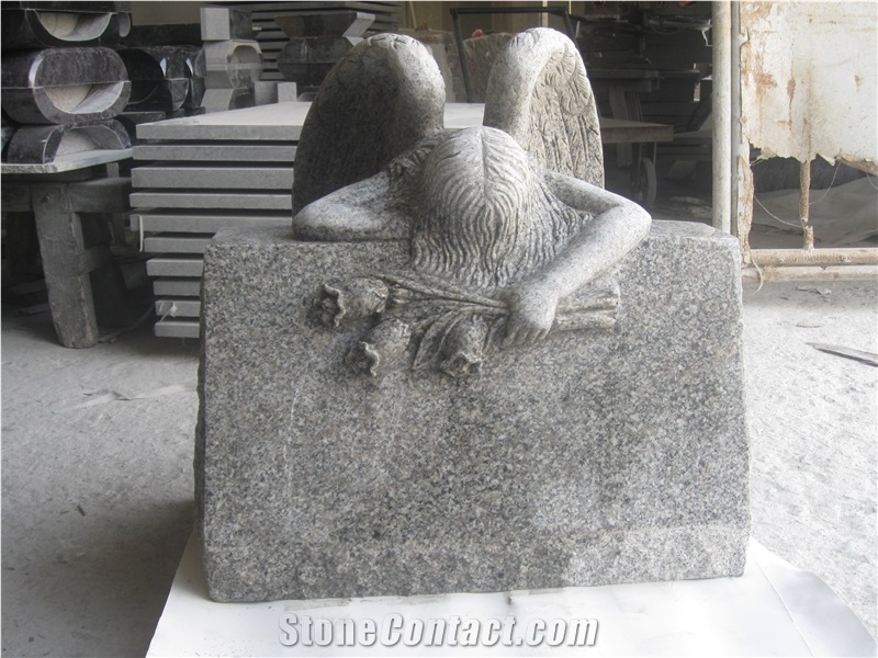 G603 Granite Angle Style Monument Tombstone Slant Market