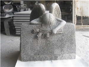 G603 Granite Angle Style Monument Tombstone Slant Market G603 Granite Angle Style Monument Tombstone Slant Market