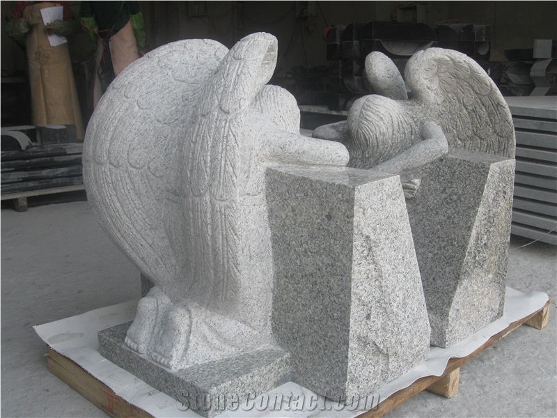 G603 Granite Angle Style Monument Tombstone Slant Market