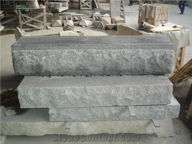G603 Granite Grass Monument Grey Tombstone