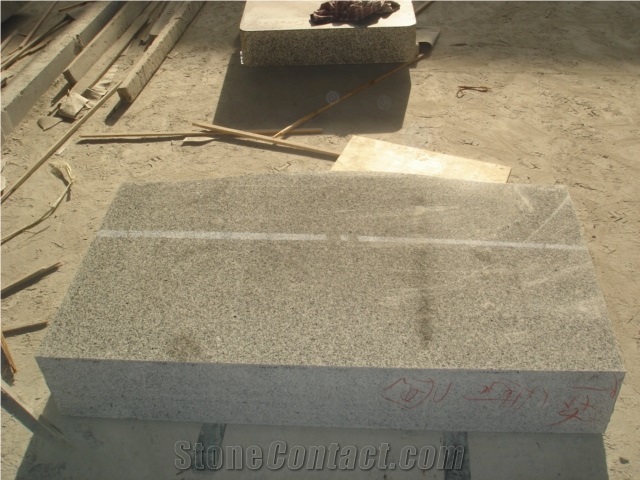 G603 Granite Grass Monument Grey Tombstone