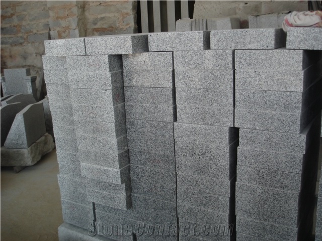 G603 Granite Slant Grave Monument Grey Monument