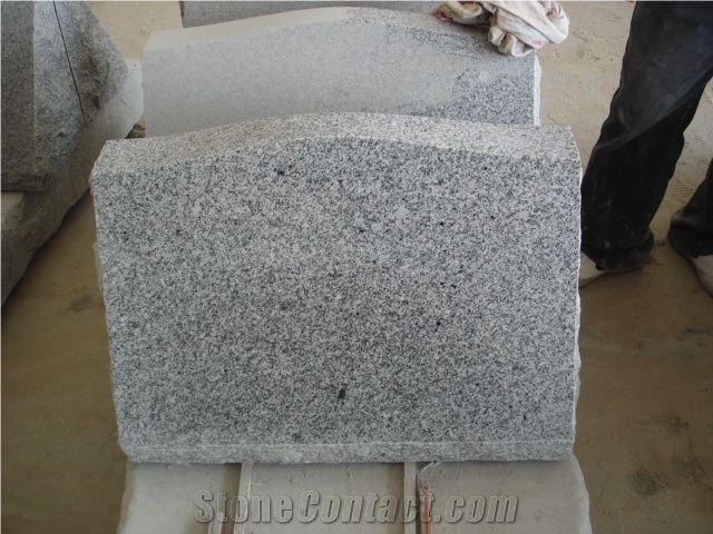 G603 Granite Slant Grave Monument Grey Monument