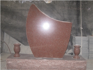 Indian Red Granite Monument Tombstone