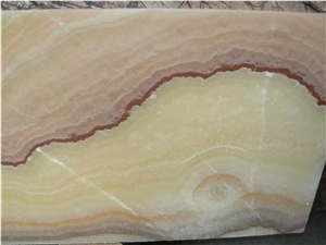 Rainbow Onyx Leather Slabs & Tiles, China Beige Onyx
