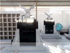 Shanxi Black Granite Custom Moument Eagle Sculpture Monument