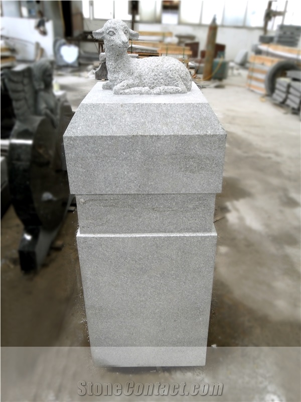 Sheep Style Monument G603 Granite Monument