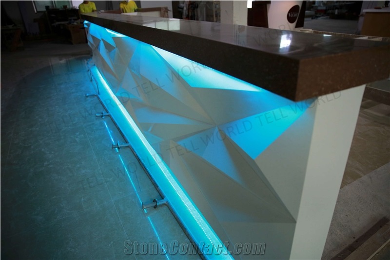 Corian Solid Surface Bar Counter Manufacturer Wine Bar Counter