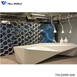 Modern Hospital Corian Reception Desk,Unique Reception Desk
