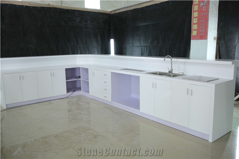 New Diamond Design Bar Counter High Gloss Solid Surface Bar for Restaurant