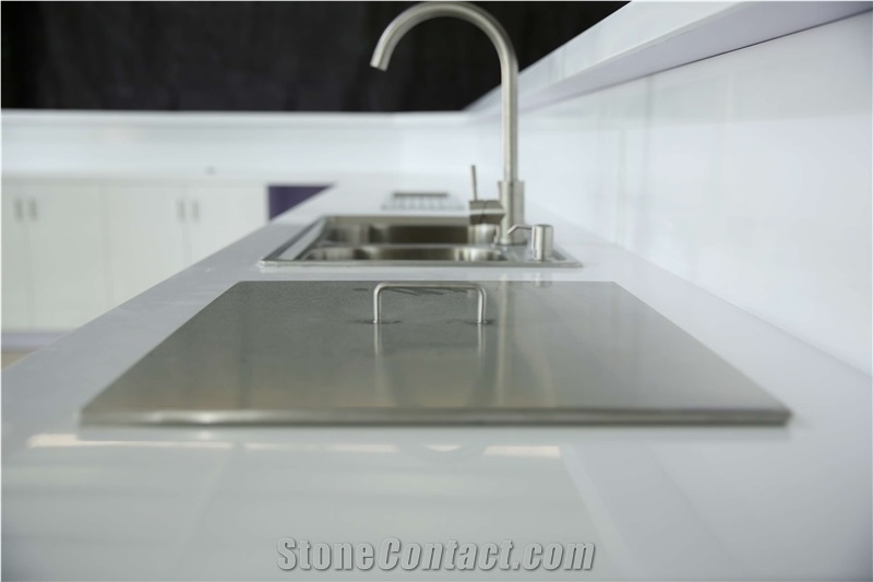 New Diamond Design Bar Counter High Gloss Solid Surface Bar for Restaurant