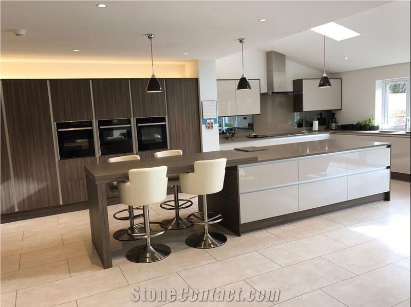 Hot Sale Brown Color Quartz Stone Big Slab for Kitchen Countertop,Table Top More Durable Than Granite,Thickness 2/3cm