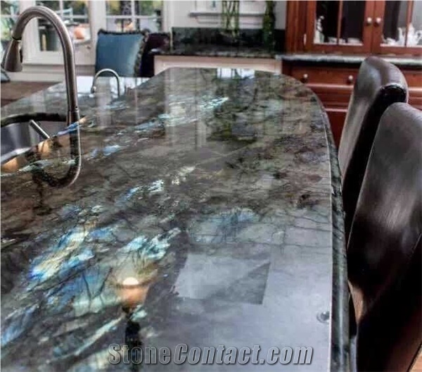 Blue Jade Granite Slabs&Tiles,Polished Blue Granite Wall&Floor Covering Tiles,Labradorite Blue Granite Wall Claddings, Lemurian Blue for Countertops&Staircase, Blue Green Slab,Tsoa Pearl Slabs