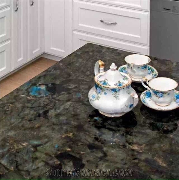 Blue Jade Granite Slabs&Tiles,Polished Blue Granite Wall&Floor Covering Tiles,Labradorite Blue Granite Wall Claddings, Lemurian Blue for Countertops&Staircase, Blue Green Slab,Tsoa Pearl Slabs