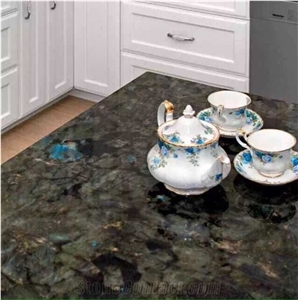 Blue Jade Granite Slabs&Tiles,Polished Blue Granite Wall&Floor Covering Tiles,Labradorite Blue Granite Wall Claddings, Lemurian Blue for Countertops&Staircase, Blue Green Slab,Tsoa Pearl Slabs