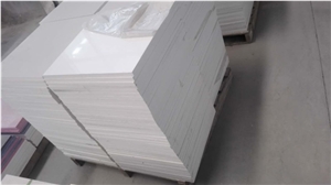 Polished Cut to Size Pure White Quartz Floor Tiles Polished Cut to Size Pure White Quartz Floor Tiles