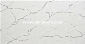 Artificial Calacatta Pearl Quartz Slab,Eternal Calacatta White Quartz Stone Slab,