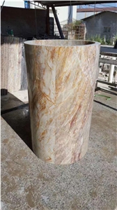 Carnaval Quartzite Stone Colunm Covering,Round Columns