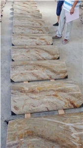 Carnaval Quartzite Stone Colunm Covering,Round Columns