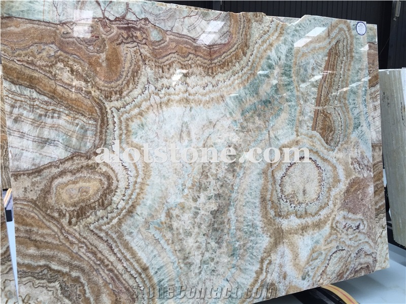 Colorful Jade Onyx Slabs & Tiles, Onyx Wall Covering