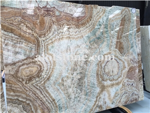 Colorful Jade Onyx Slabs & Tiles, Onyx Wall Covering