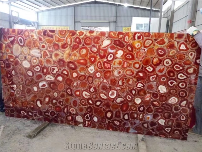 Red Agate Slab,Semi Precious Stone Panels