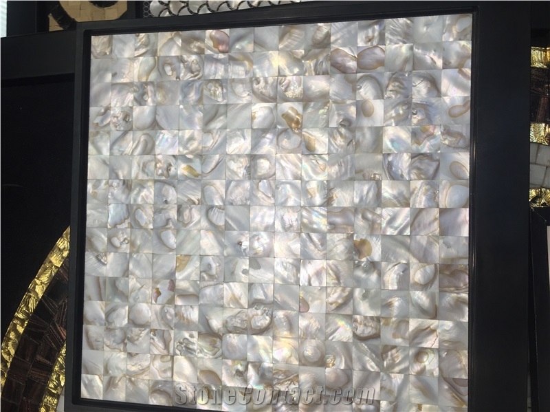 Shell Mosaic Stone Tile, 3d Design Shell Manmade Mosaic Tile for Wall, China Cheap Mosaic on Sales