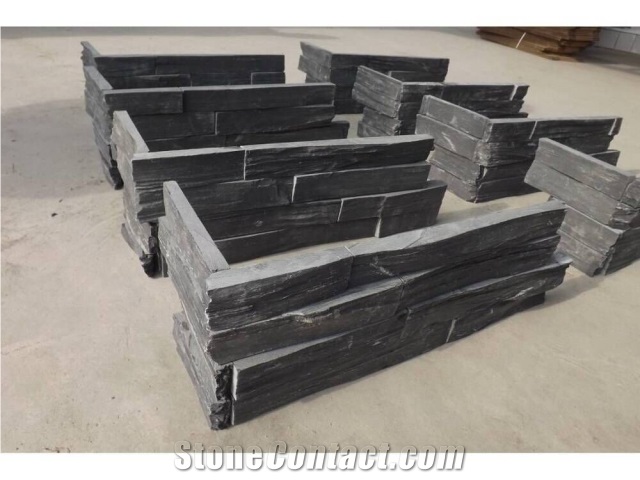 Black Slate Ledge Stone/Culture Stone Wall Cladding/Ledge Stone/Feature Wall/Stone Wall Decor